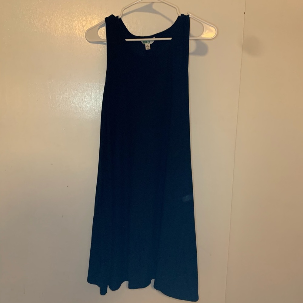 Black swing dress w/ pockets
